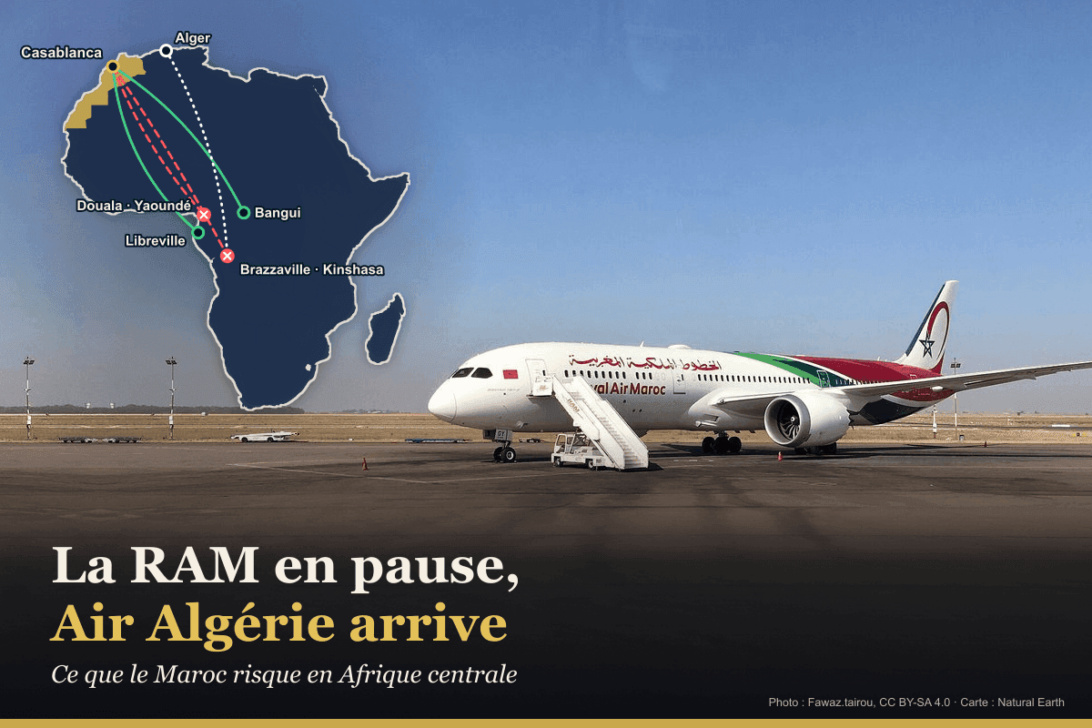 Air Algérie s’installe à Brazzaville pendant la pause de la RAM : ce que le Maroc risque en Afrique centrale