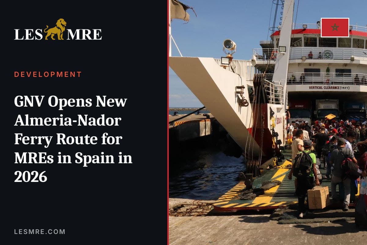 GNV ouvre une nouvelle ligne Almeria-Nador pour les MRE d'Espagne en 2026