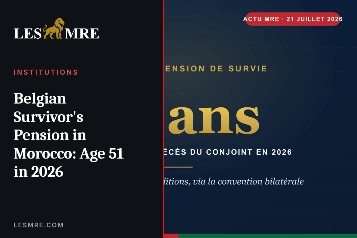 Pension de survie belge au Maroc : 51 ans minimum en 2026