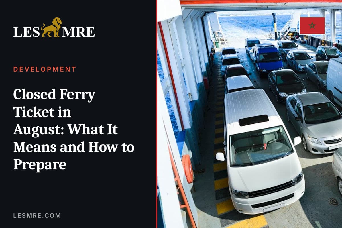 Billet fermé sur les ferries en août : ce que ça signifie et comment s'y préparer