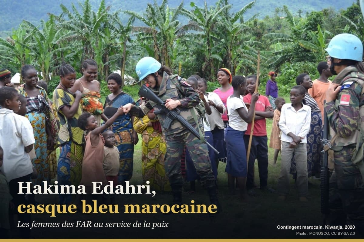Commandant Hakima Edahri, casque bleu marocaine à Goma : les femmes des FAR au service de la paix