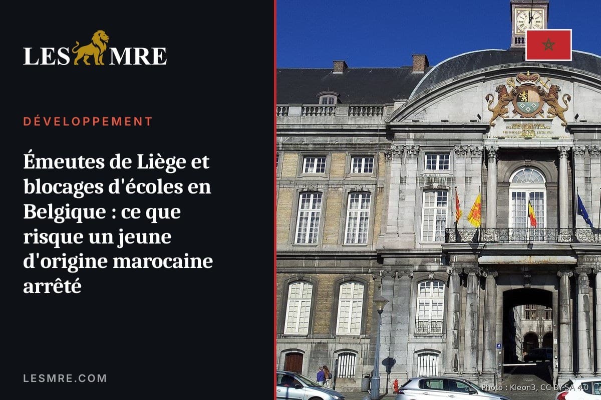 Émeutes de Liège et blocages d'écoles en Belgique : ce que risque un jeune d'origine marocaine arrêté