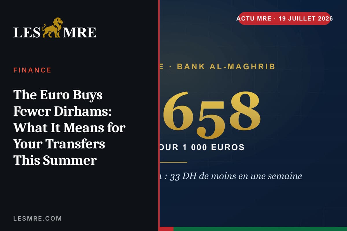 L'euro rapporte moins de dirhams : ce que ça change pour vos transferts cet été