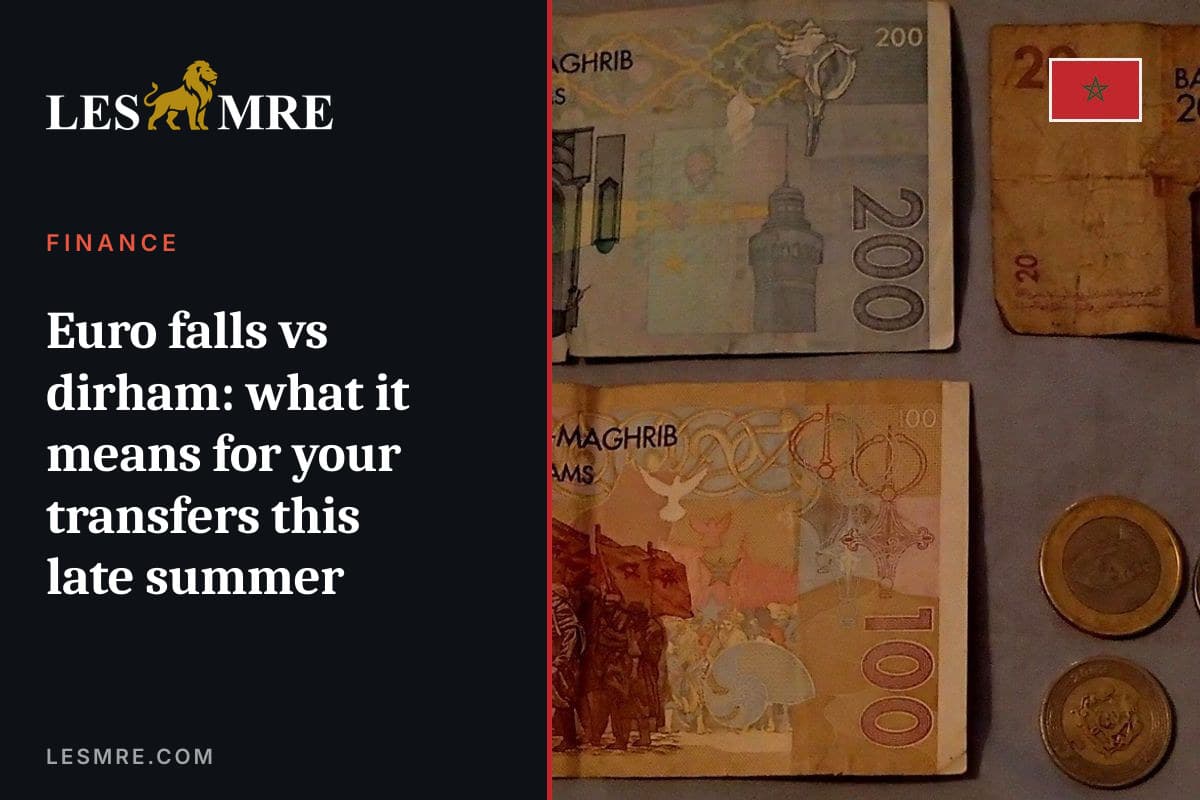L'euro vaut moins de dirhams : ce que ça change pour vos transferts en cette fin d'été