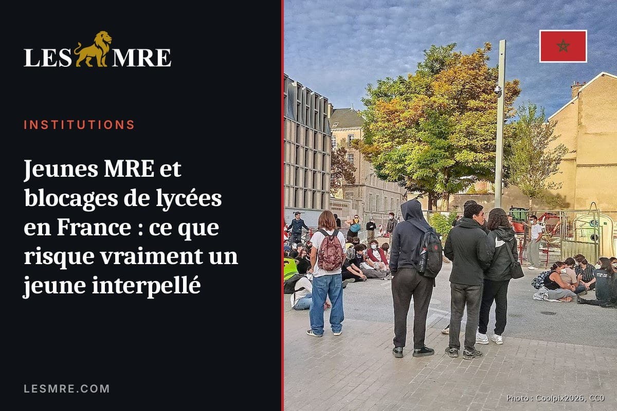 Jeunes MRE et blocages de lycées en France : ce que risque vraiment un jeune interpellé
