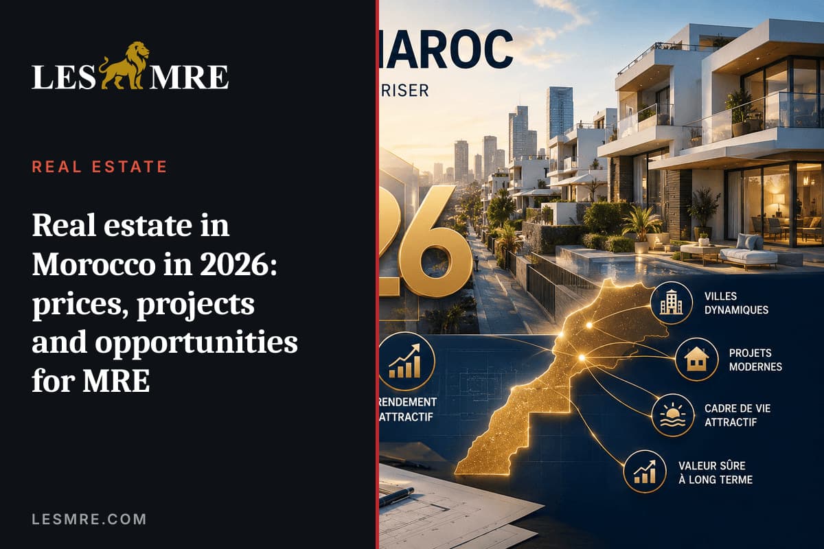 Immobilier au Maroc en 2026 : prix, projets et opportunités pour les MRE