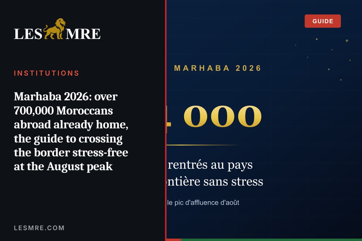 Marhaba 2026 : plus de 700 000 MRE déjà rentrés, le guide pour passer la frontière sans stress au pic d'août