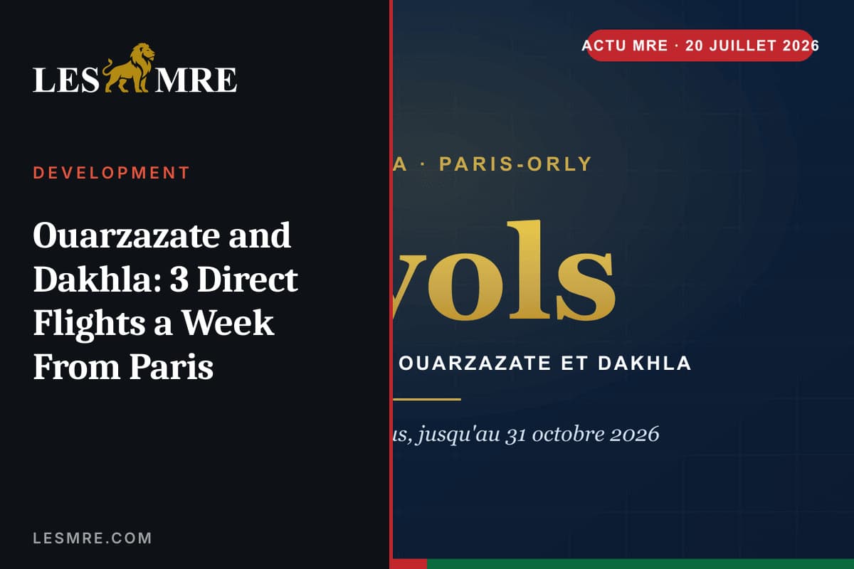 Ouarzazate et Dakhla : 3 vols directs par semaine de Paris
