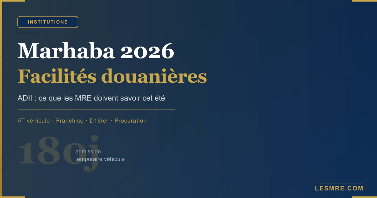 Marhaba 2026 : les facilités douanières de l'ADII pour les MRE