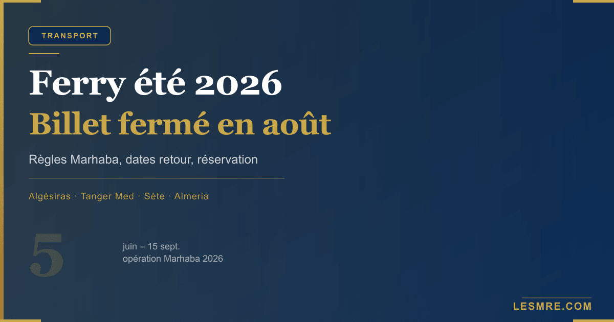 Billet fermé sur les ferries en août : ce que ça signifie et comment s'y préparer