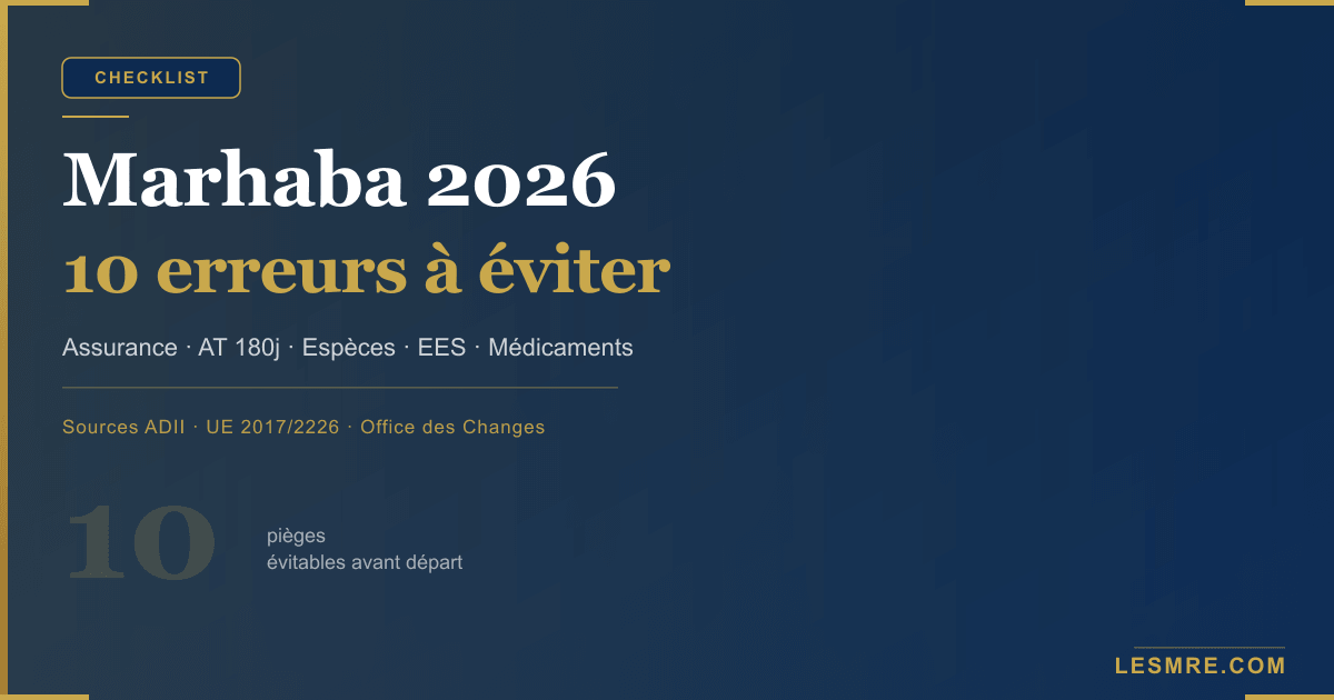 Marhaba 2026 : 10 erreurs à éviter avant et pendant la traversée (checklist MRE)