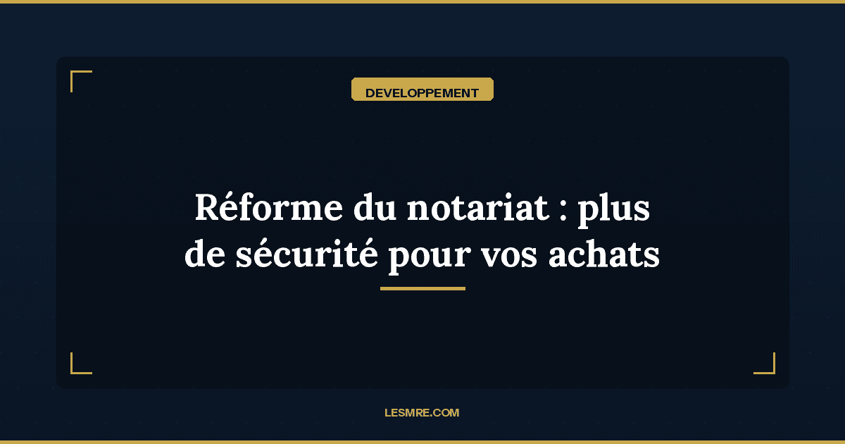 Réforme du notariat (Loi 16.22) : vers plus de sécurité pour vos transactions immobilières au Maroc