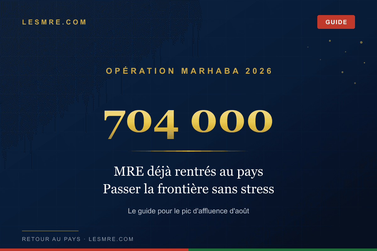 Marhaba 2026 : plus de 700 000 MRE déjà rentrés, le guide pour passer la frontière sans stress au pic d'août