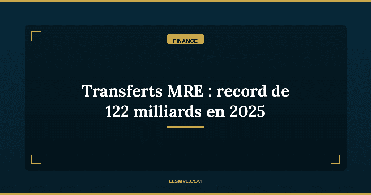 Transferts MRE : 122 milliards de dirhams en 2025, cap sur 128 milliards en 2026